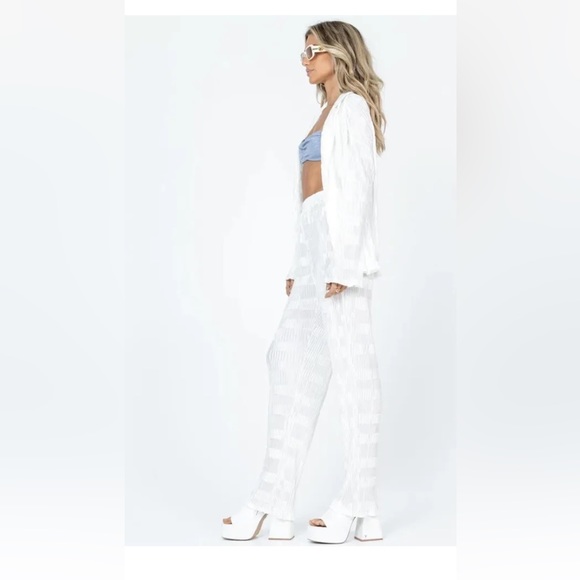 Matching pant set Princess Polly Lila set white size usa 12 - Picture 2 of 10